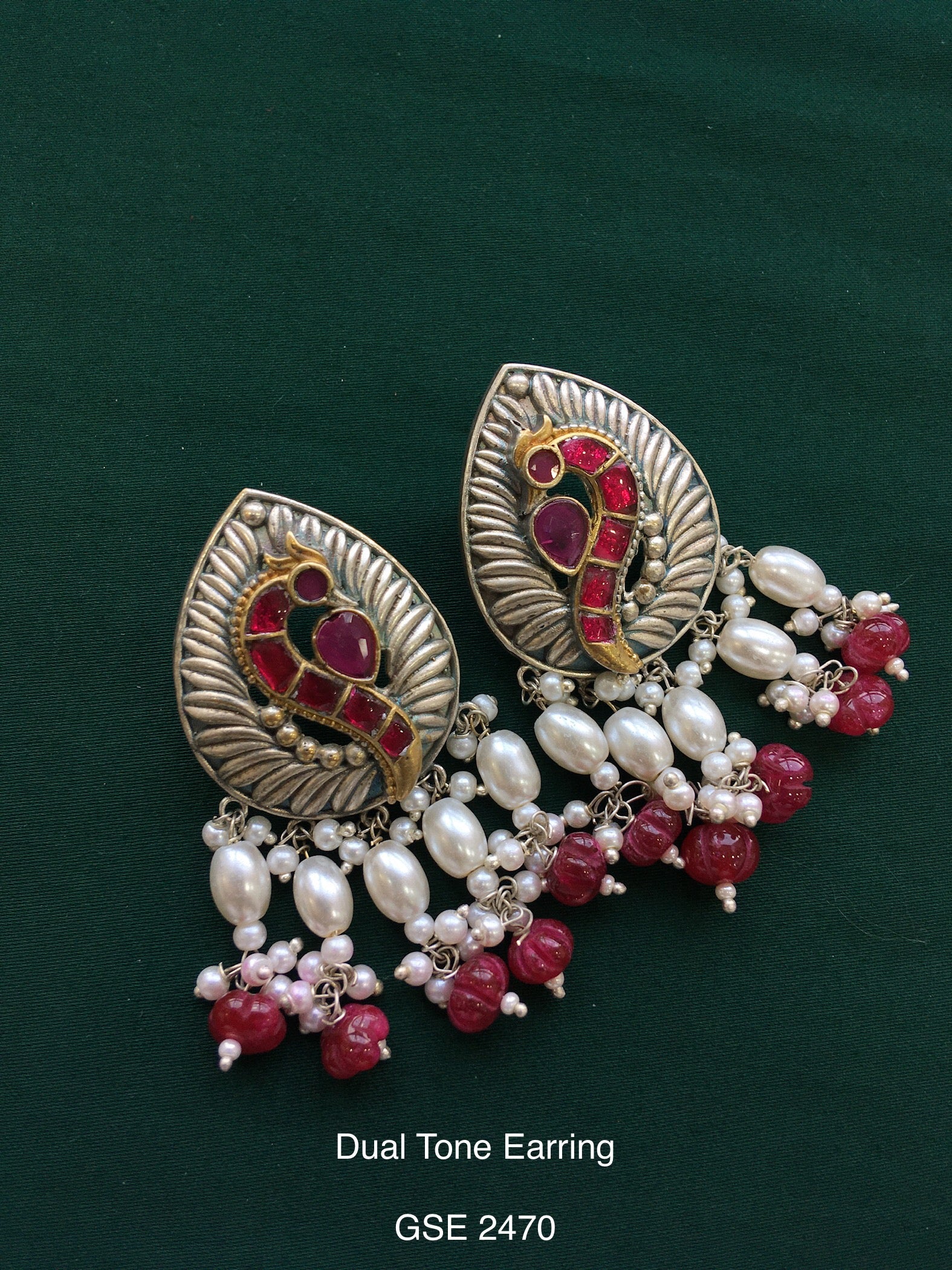 Antique Dual Tone Earring