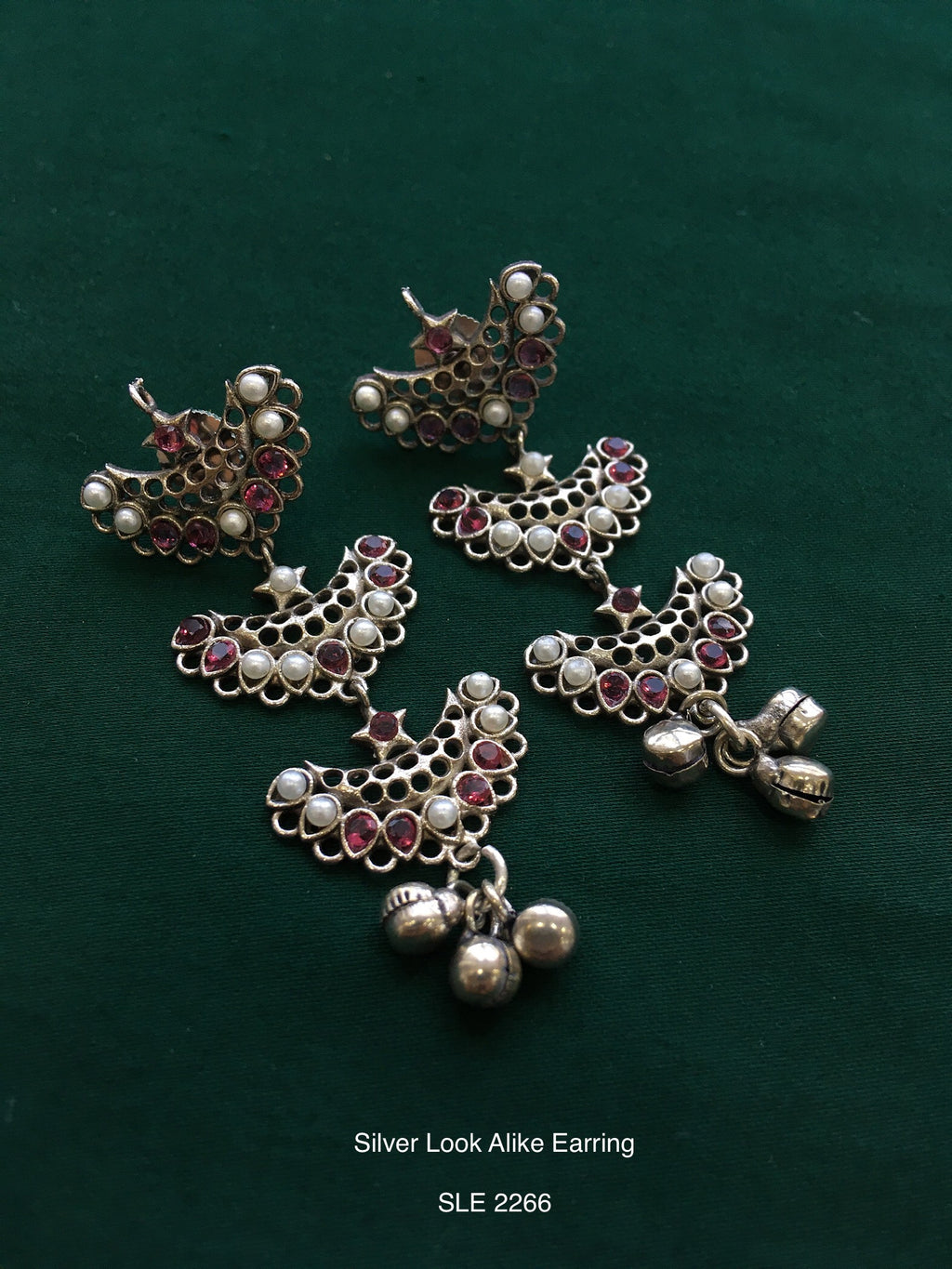 Antique Silver Tone Earring