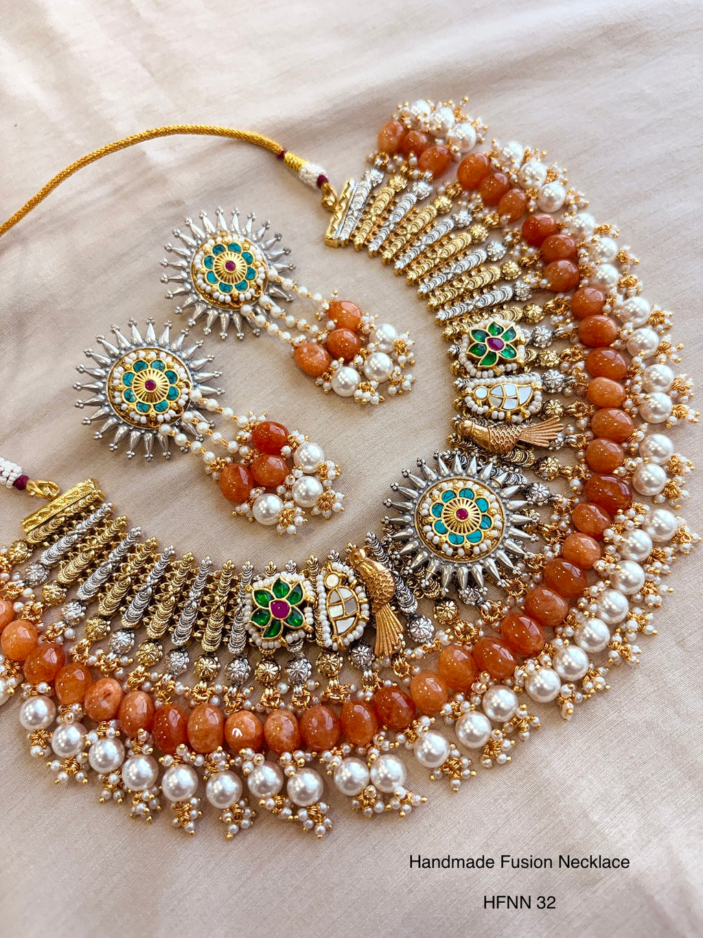 Handcrafted Jadau Fusion Necklace