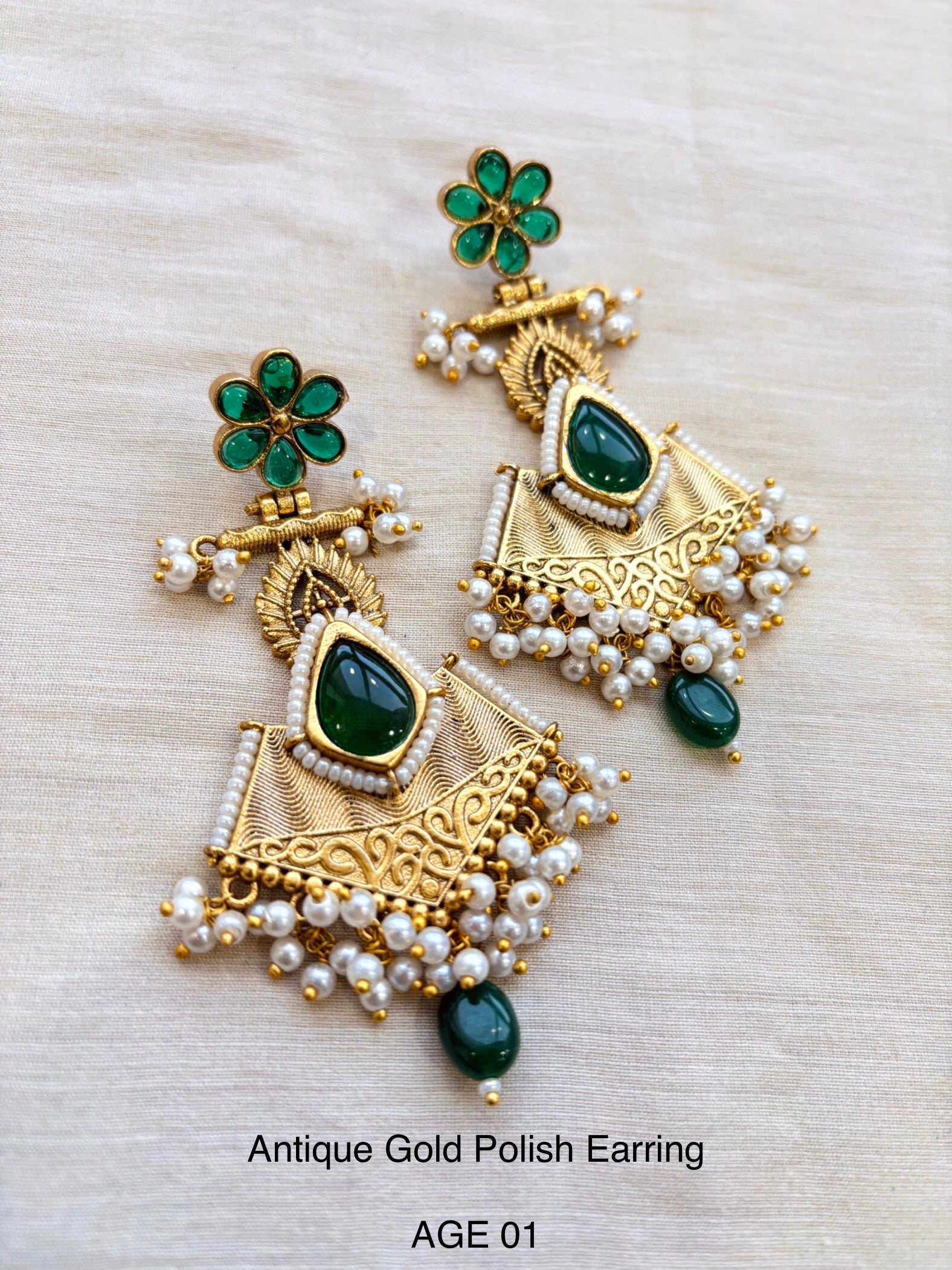 Ethno Gold Earring