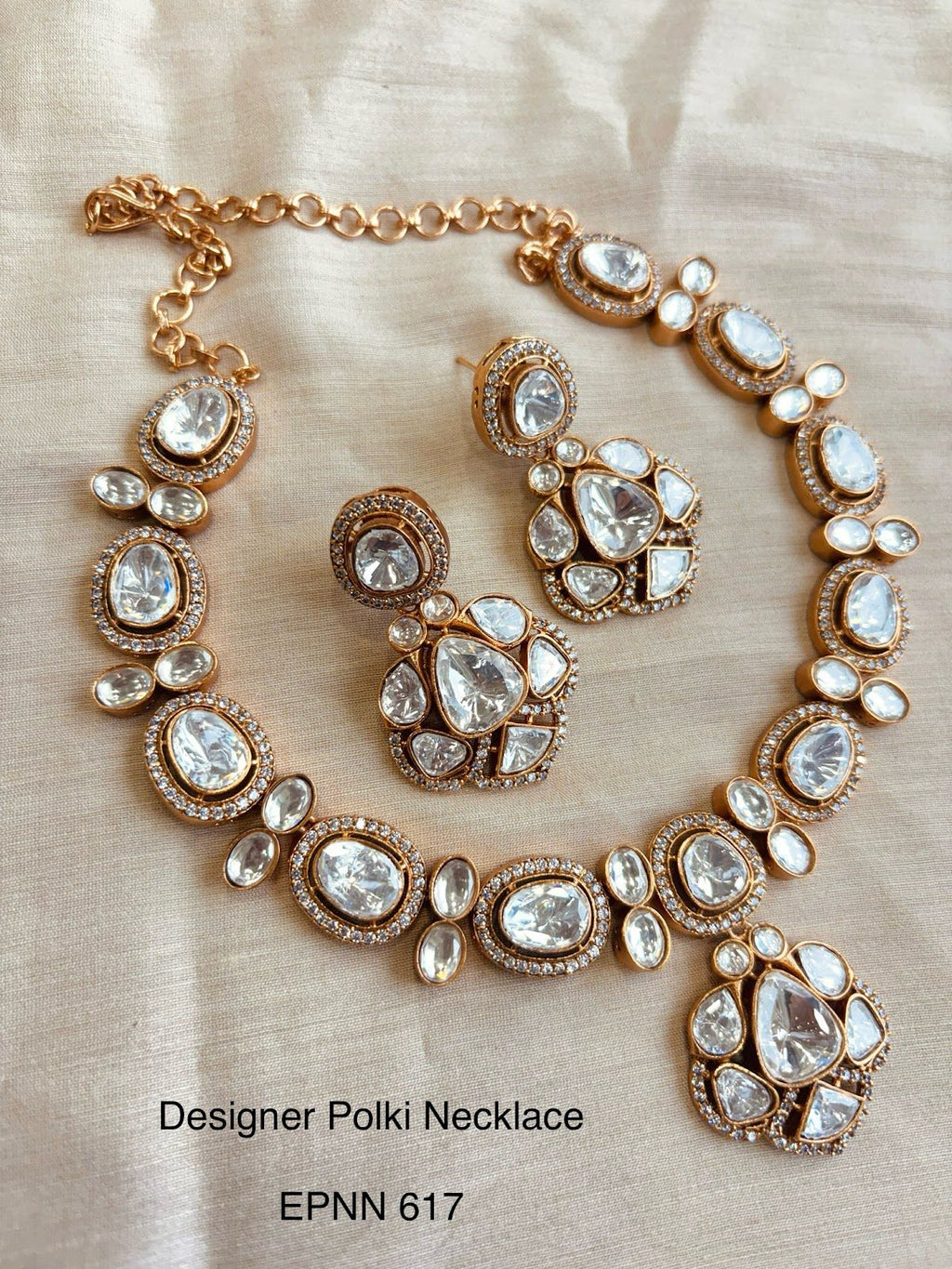 Demi Fine Moisannite Polki Necklace