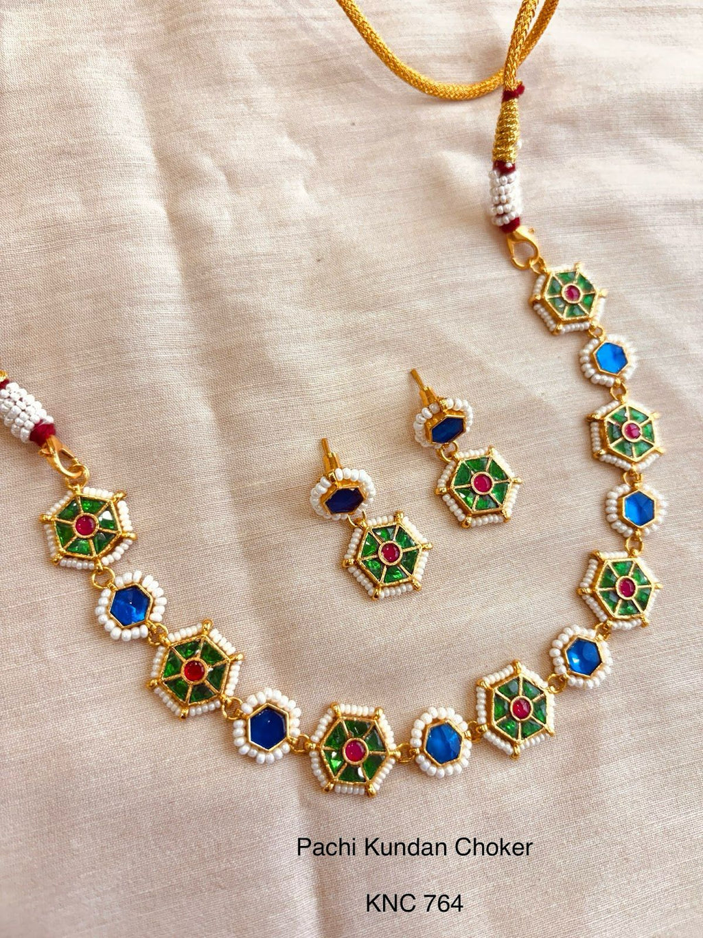 Indo Contemporary Kundan Necklace