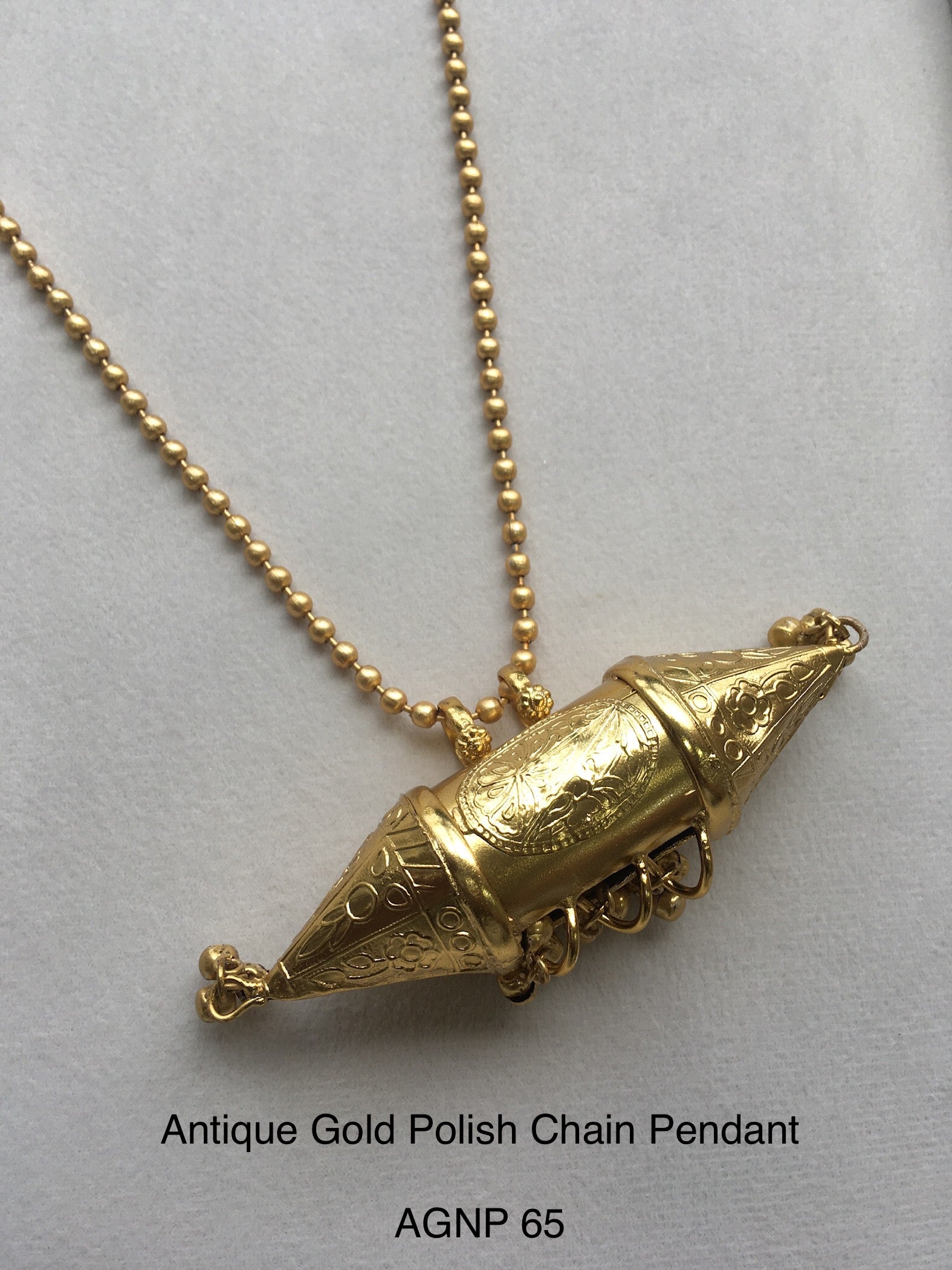 Ethno Gold Fusion Chain Pendant