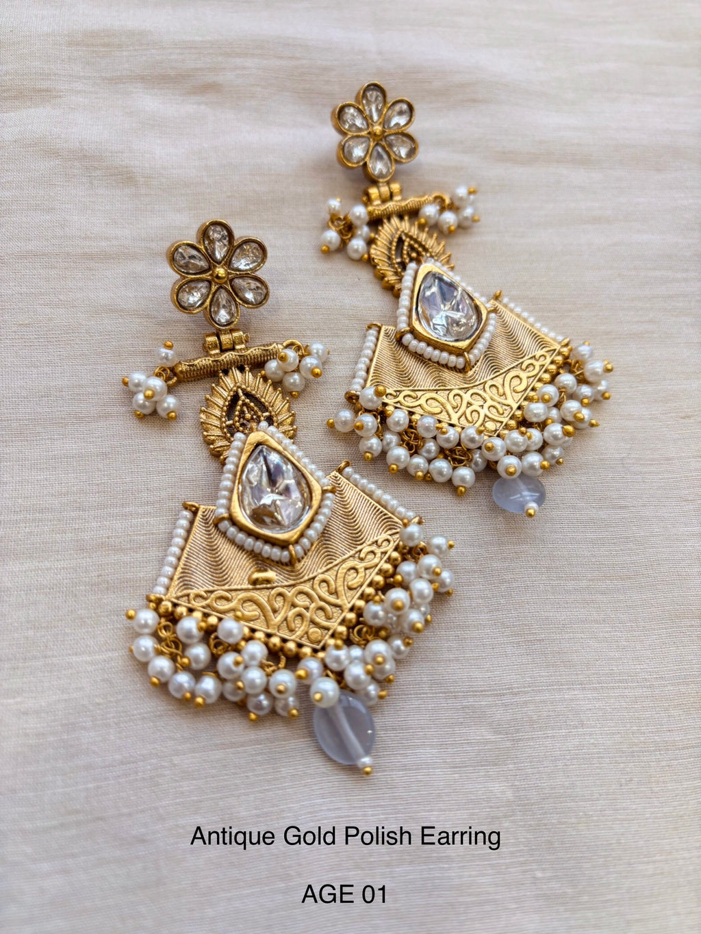 Ethno Gold Earring