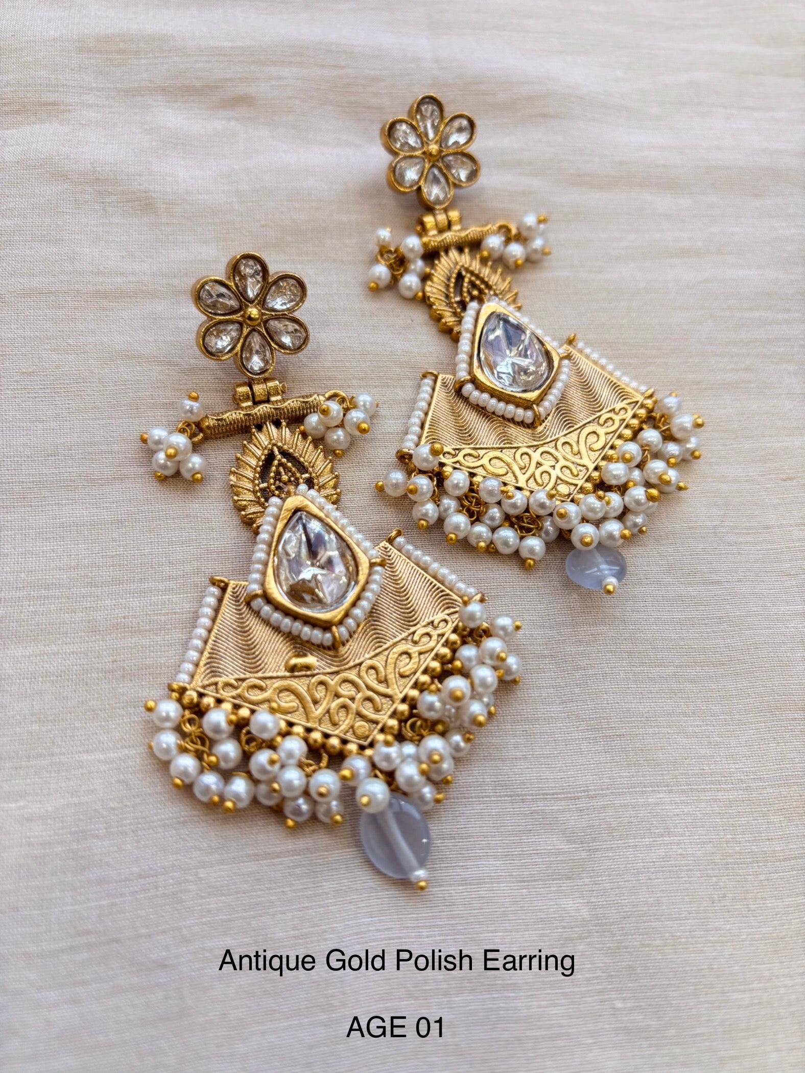 Ethno Gold Earring