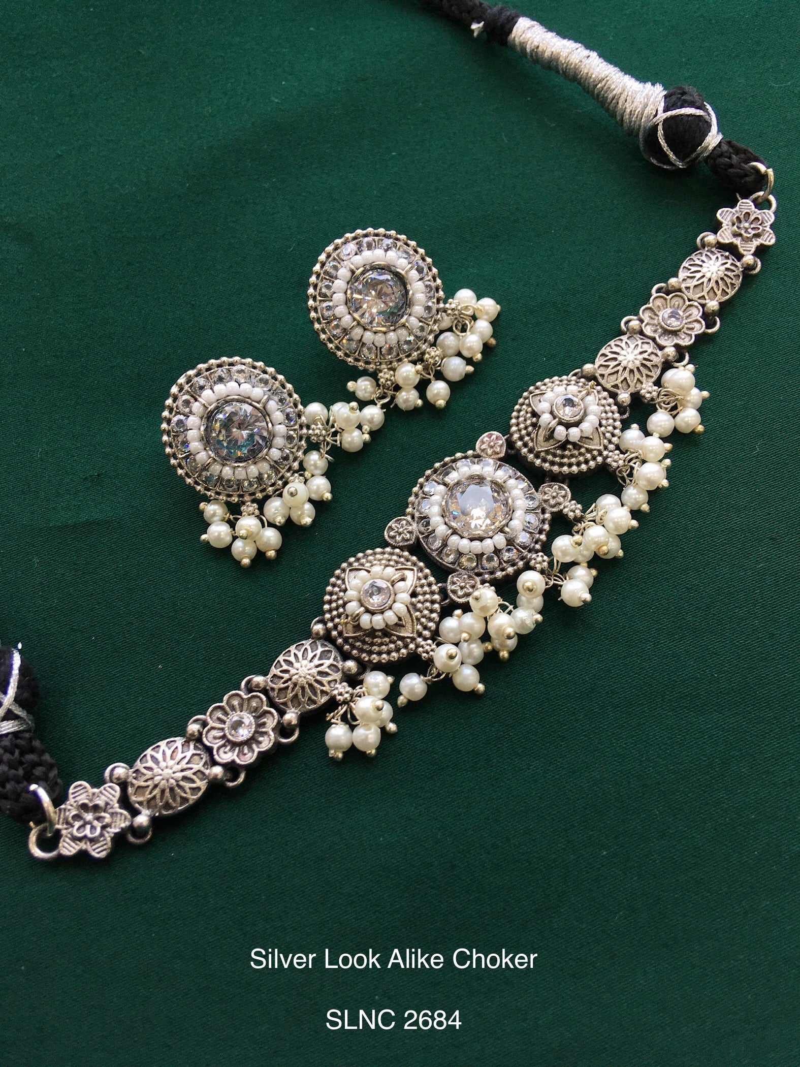 Silver Look Alike Choker