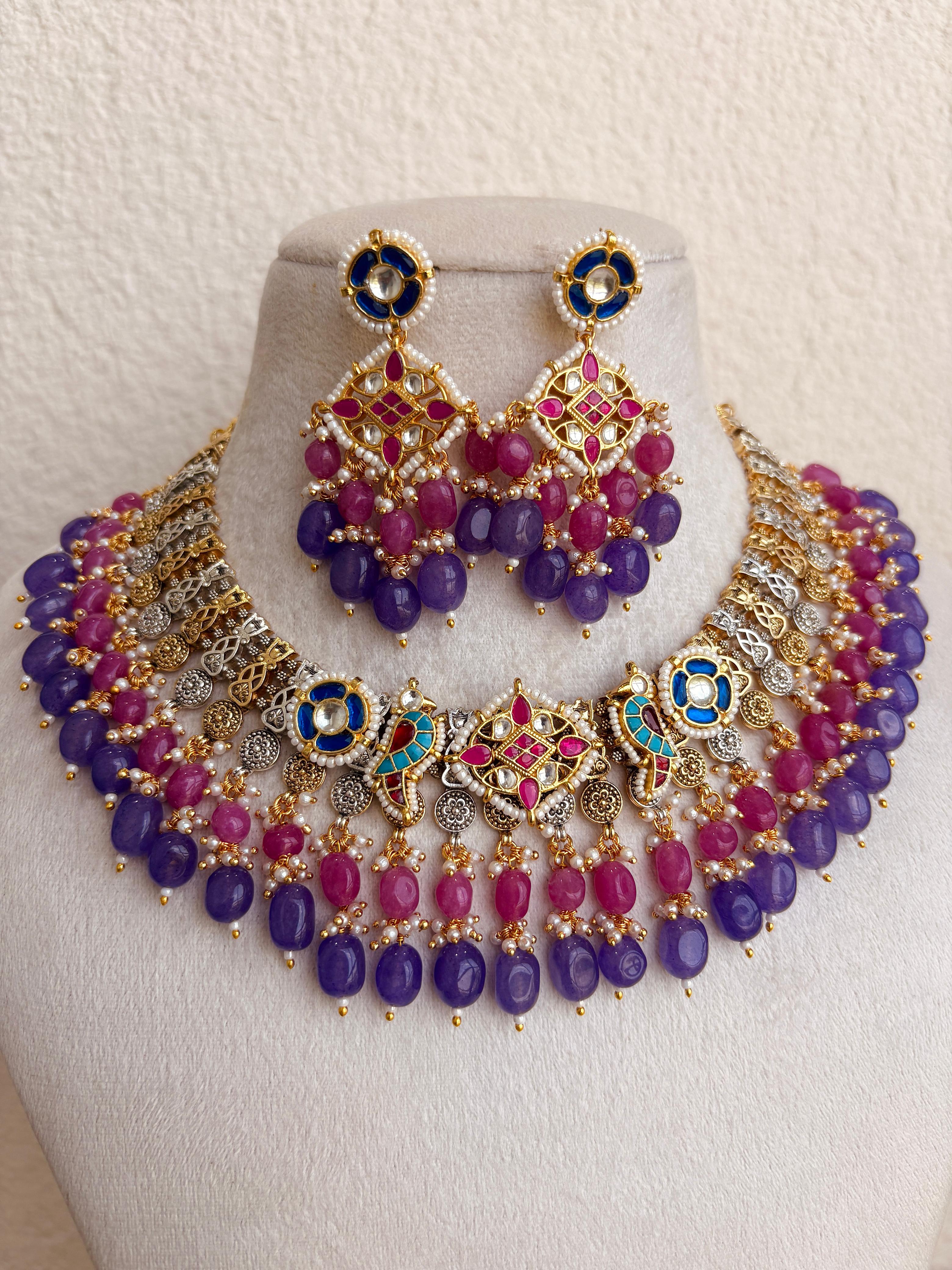 Handcrafted Jadau Fusion Necklace