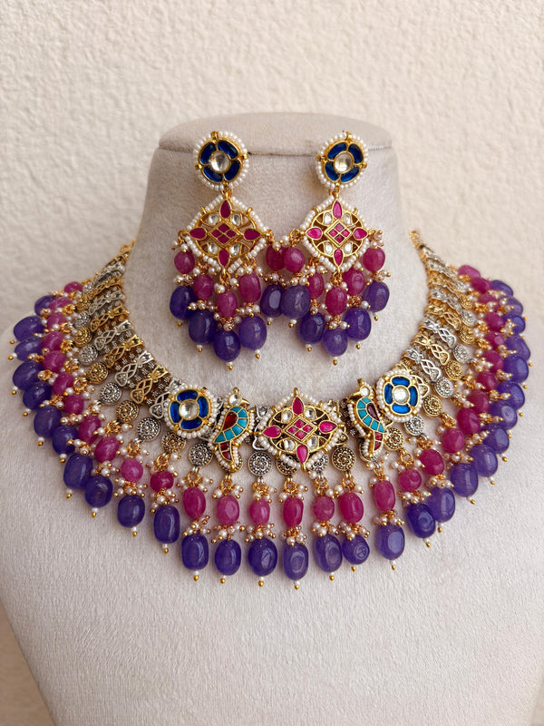Handcrafted Jadau Fusion Necklace