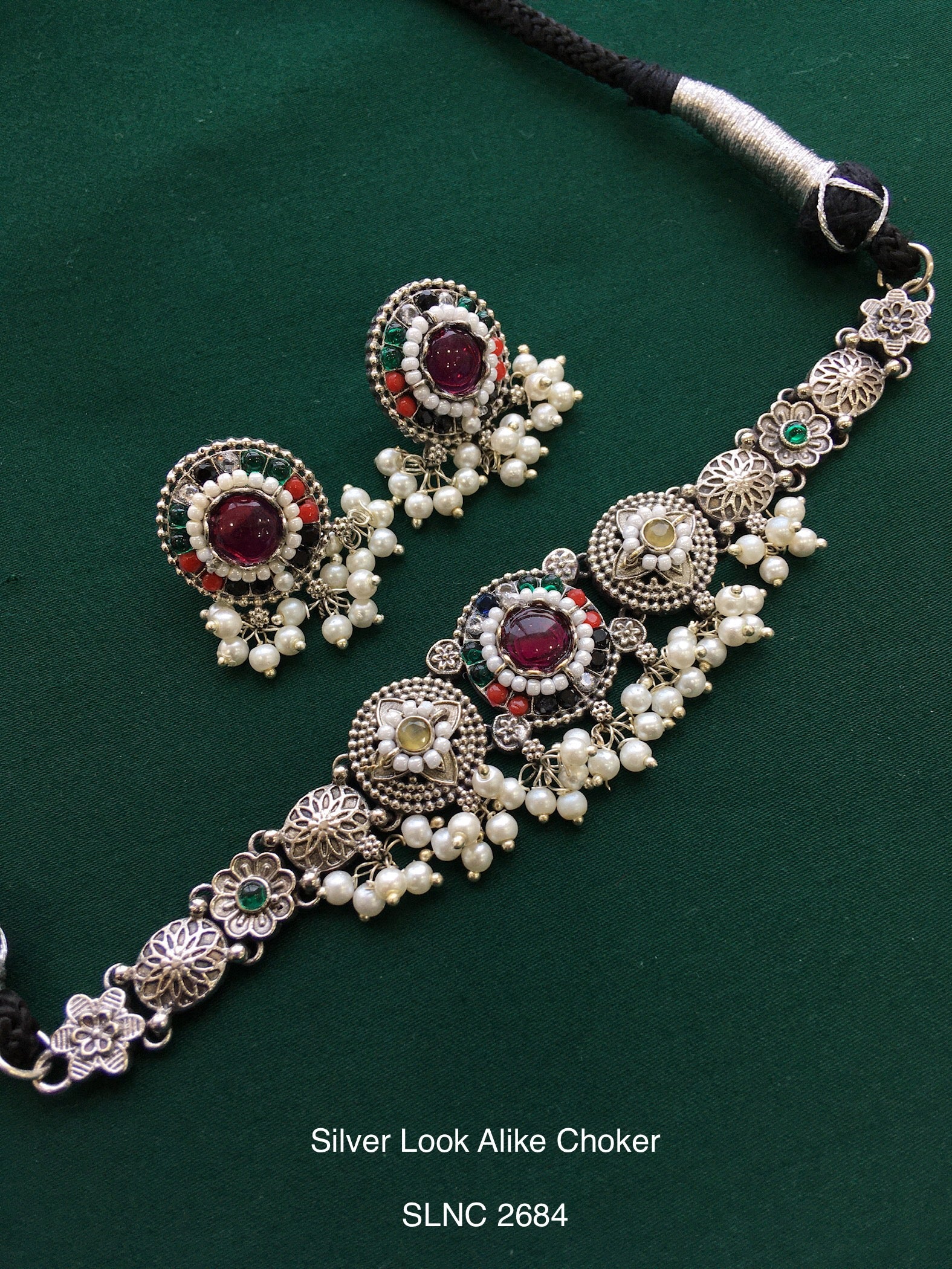 Silver Look Alike Choker