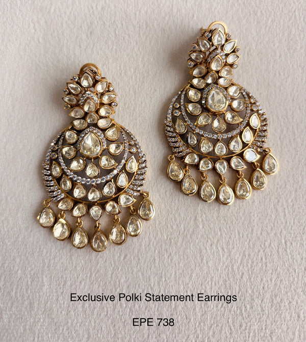 Demi Fine Moisannites Statement Earring