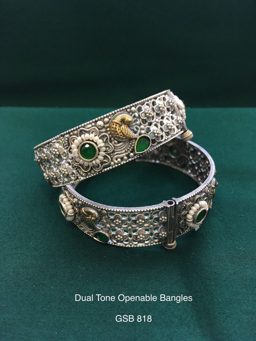 Dual Tone Openable Bangles