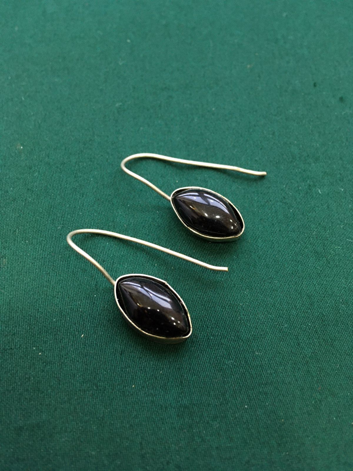 Silver Look Alike Fish Hook Earrings