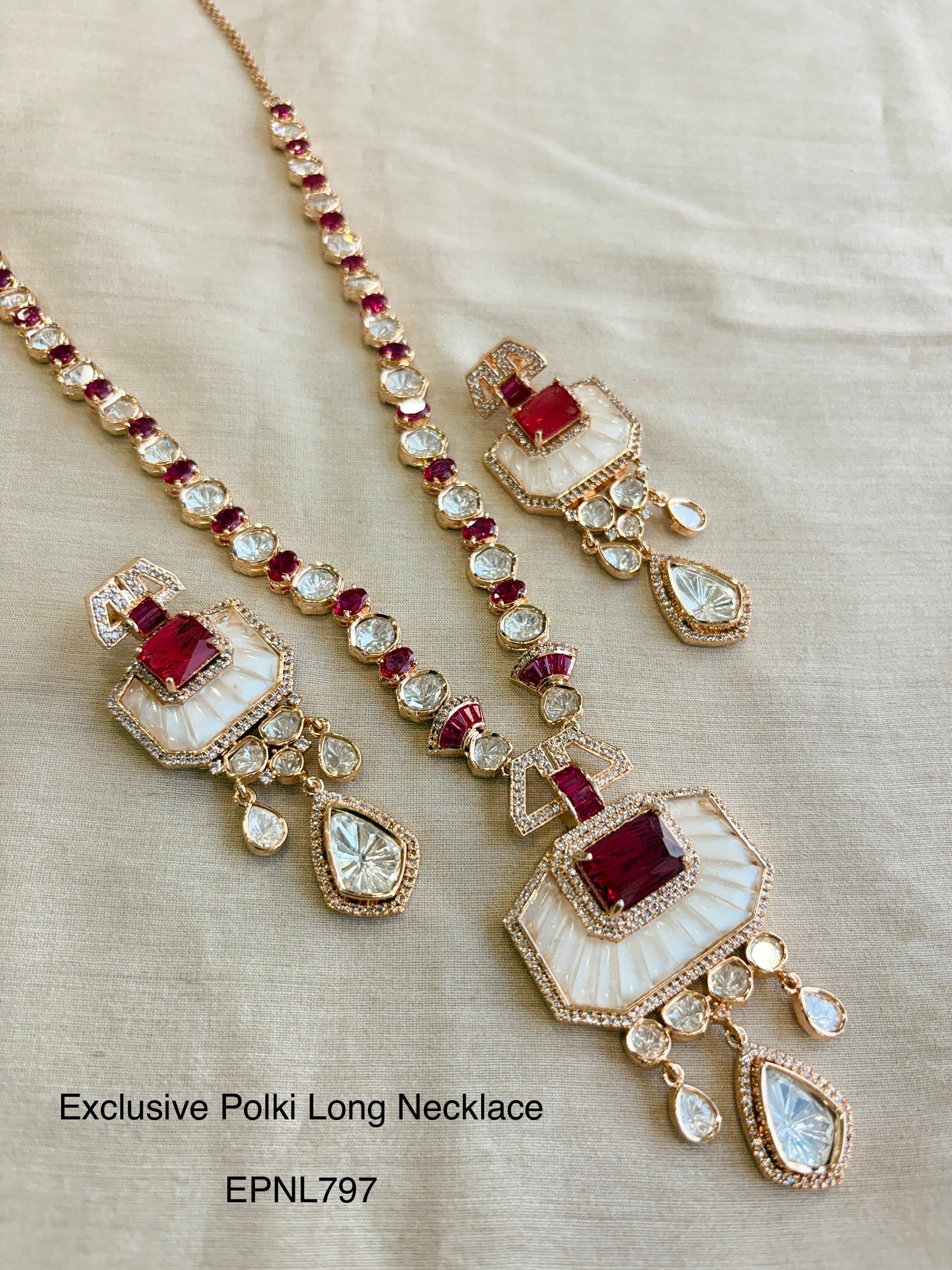 Demi Fine Moisannites Long Necklace