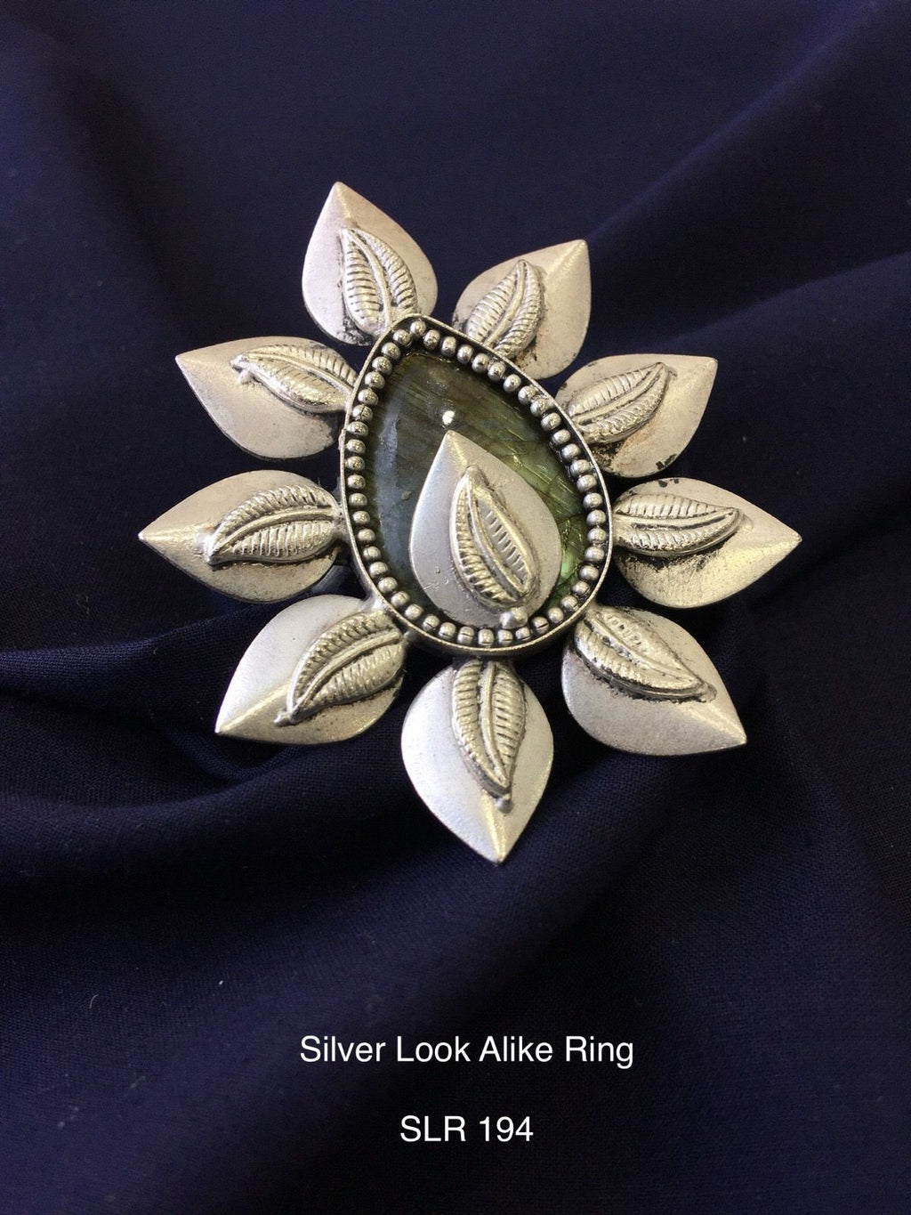 Silver Look Alike Adjustable Ring