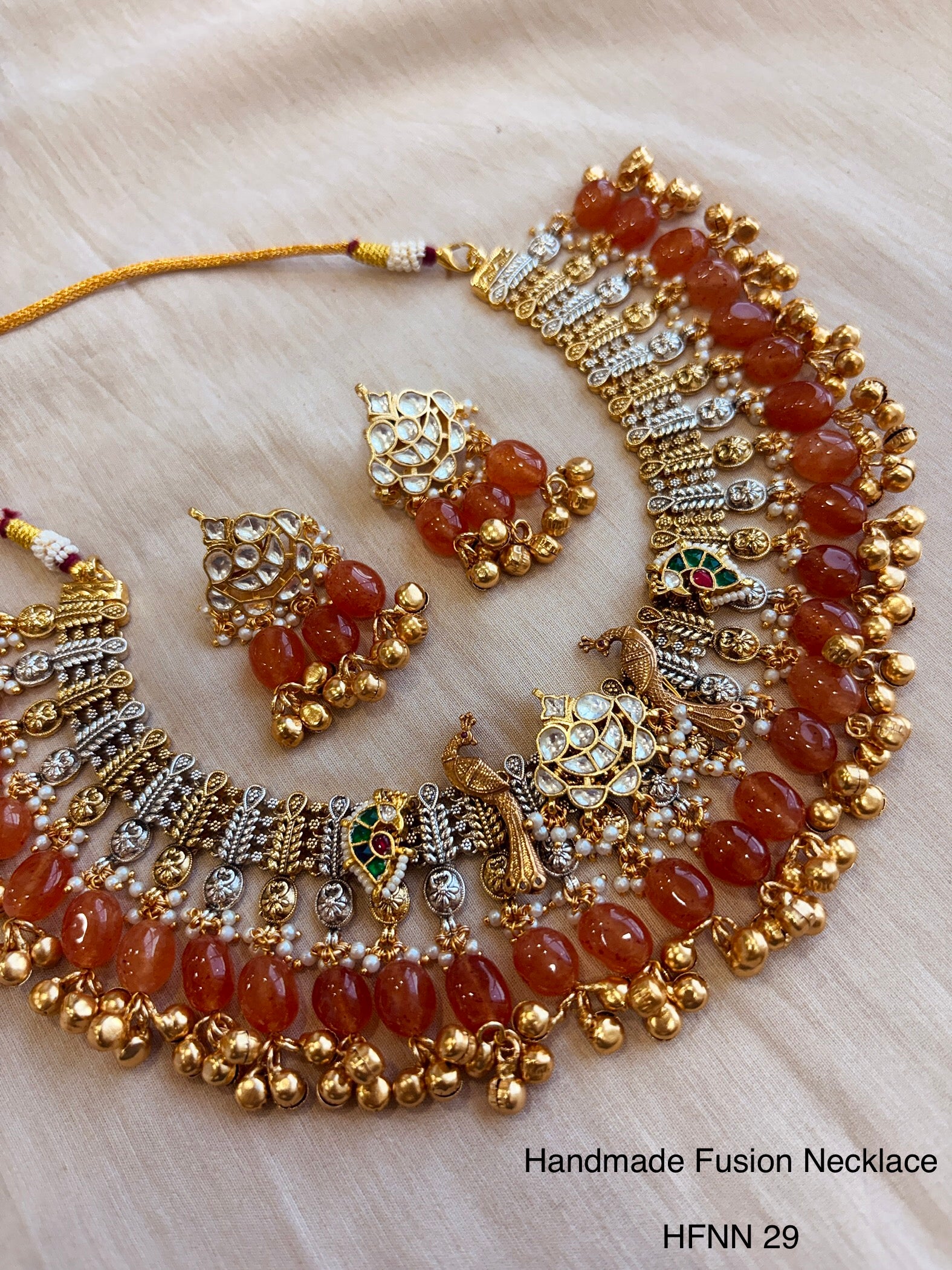 Handcrafted Jadau Fusion Necklace