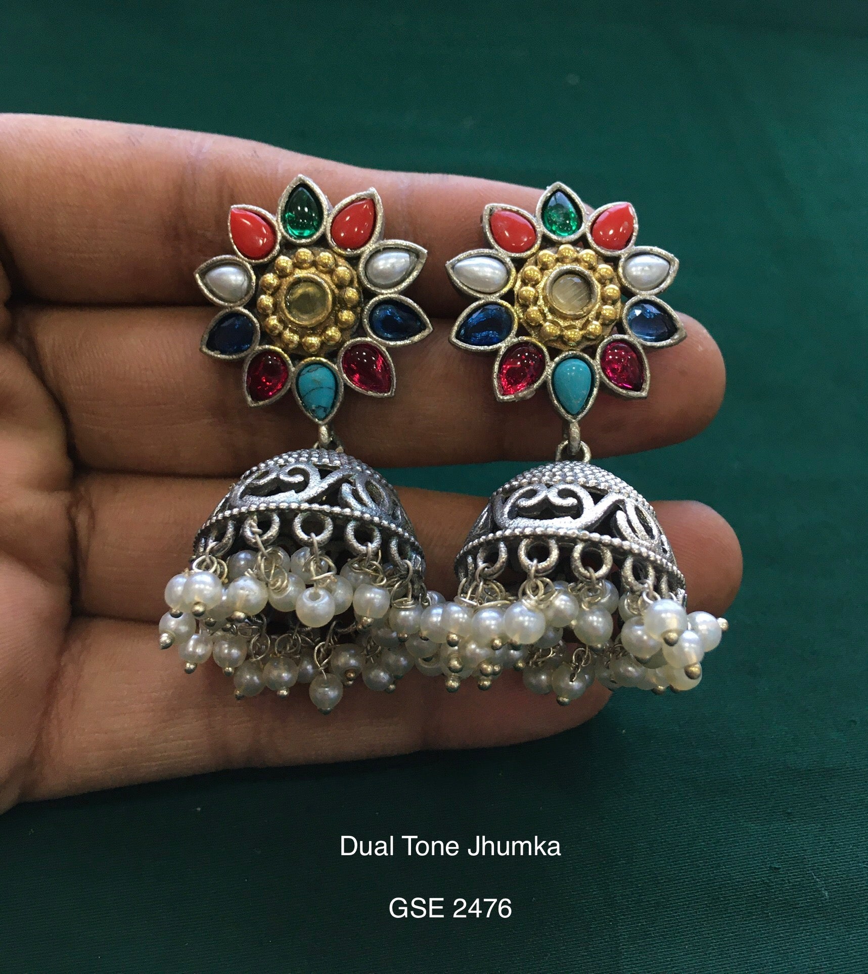 Antique Dual Tone Jhumka