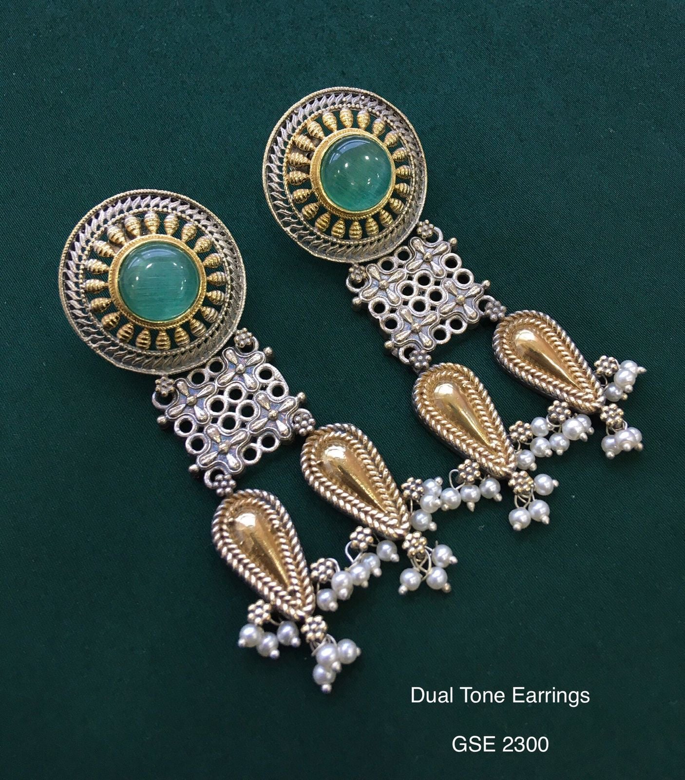 Dual Tone Earrings