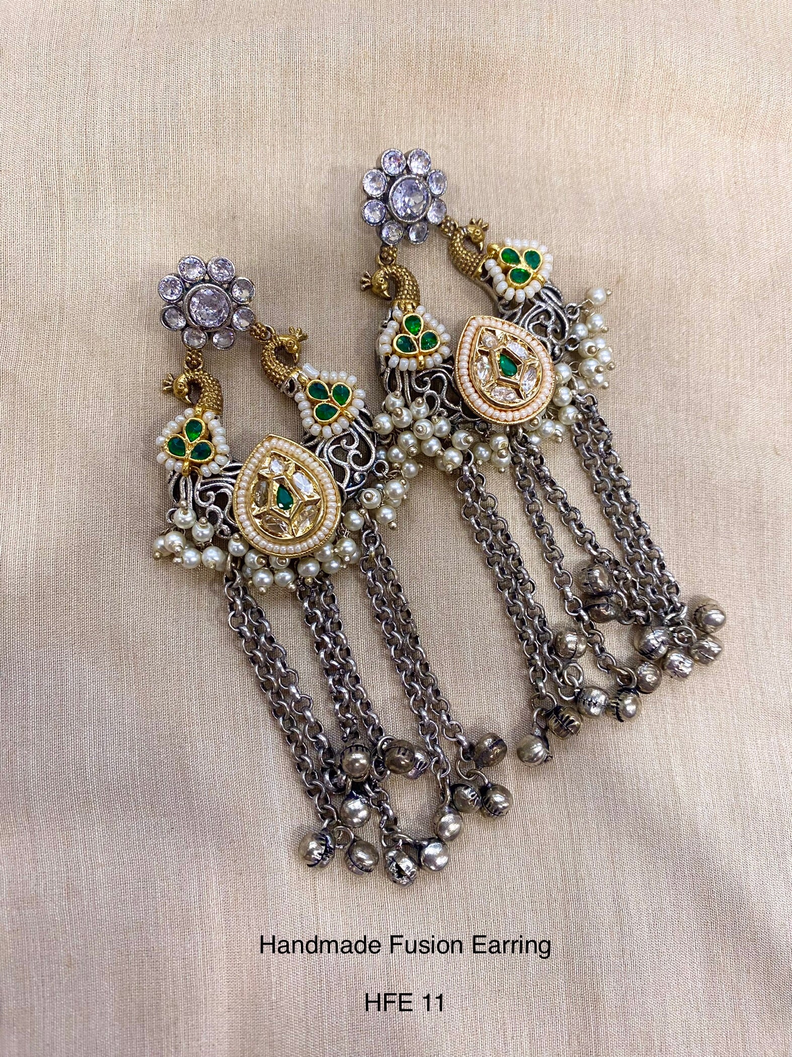 Handcrafted Jadau Fusion Earring