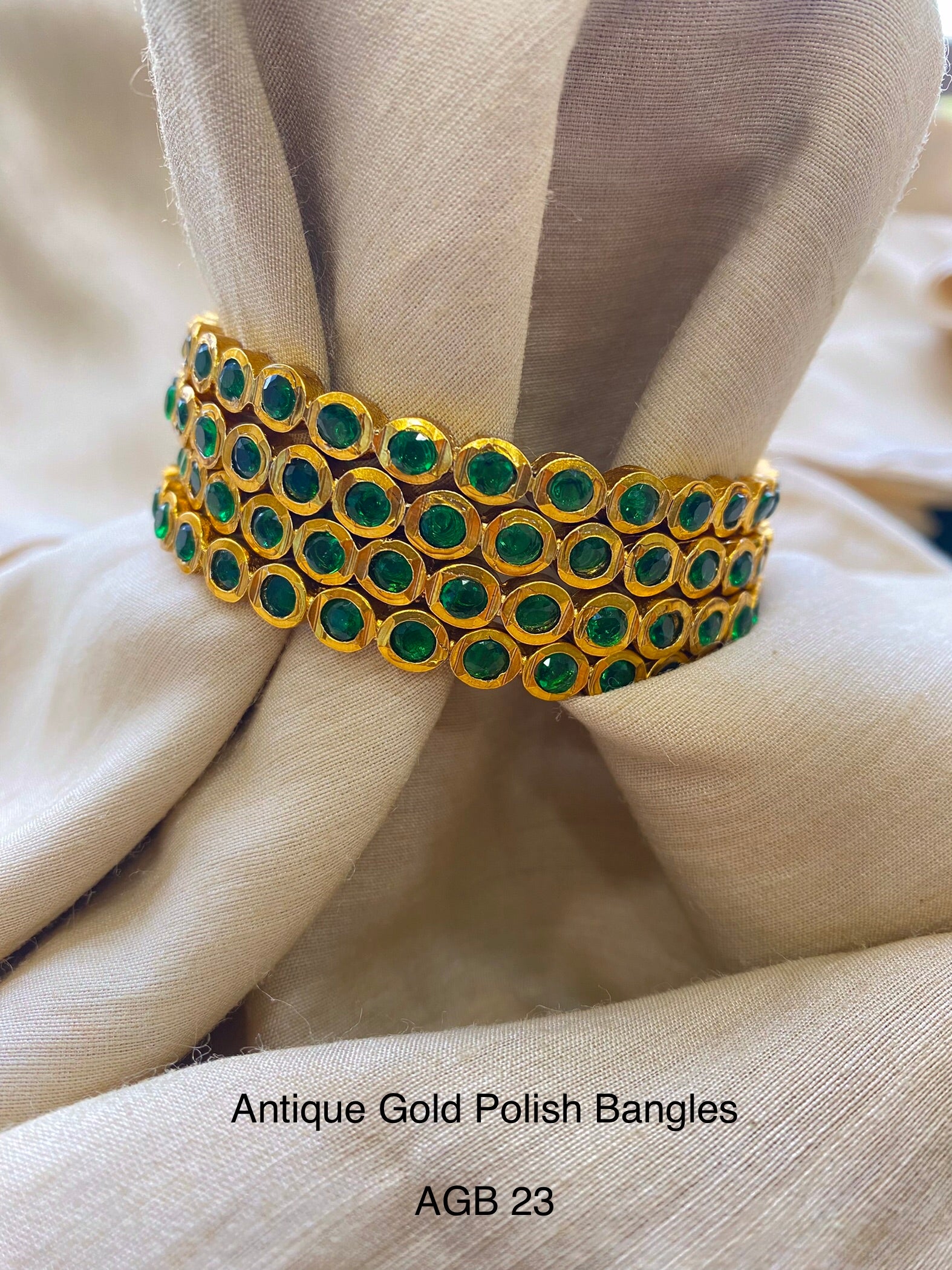 Ethno Gold Bangles