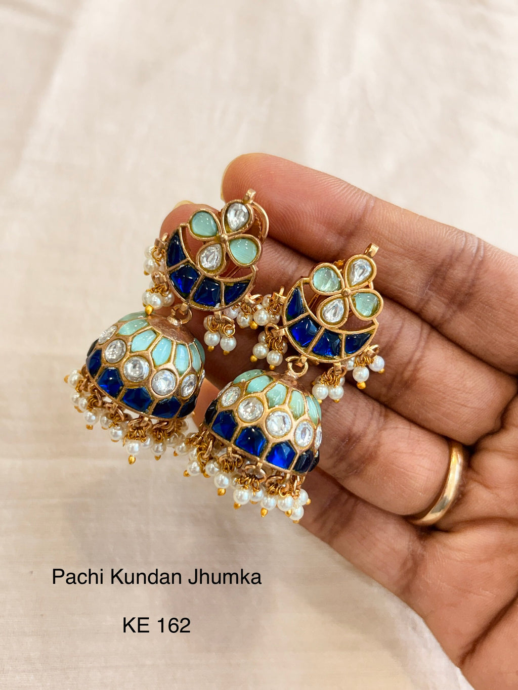 Heritage Pachi Kundan Jhumka