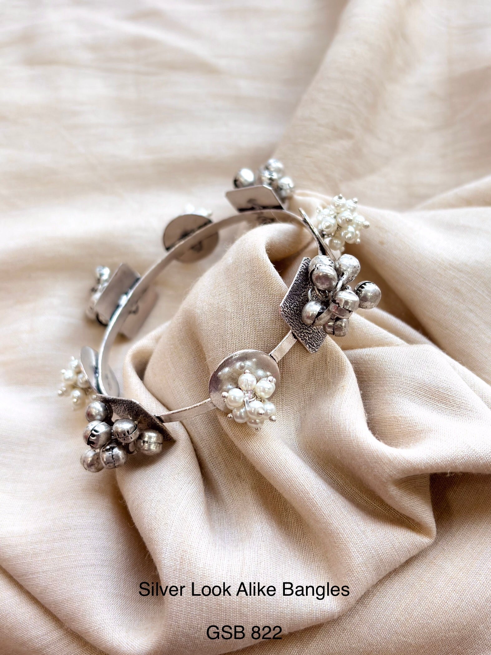 Silver Look Alike Bangles