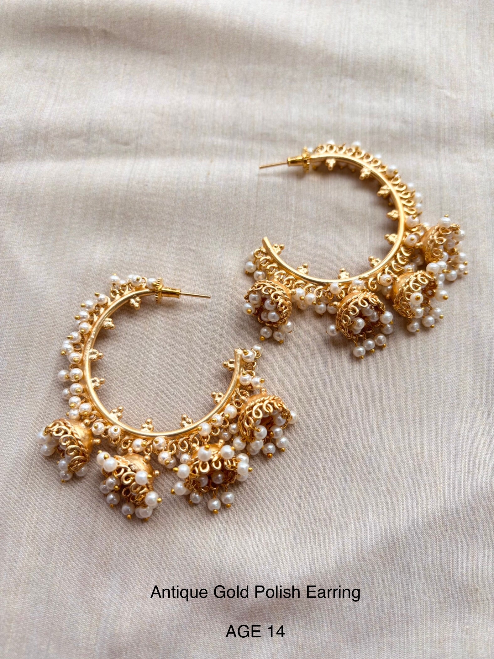 Ethno Gold Hoops