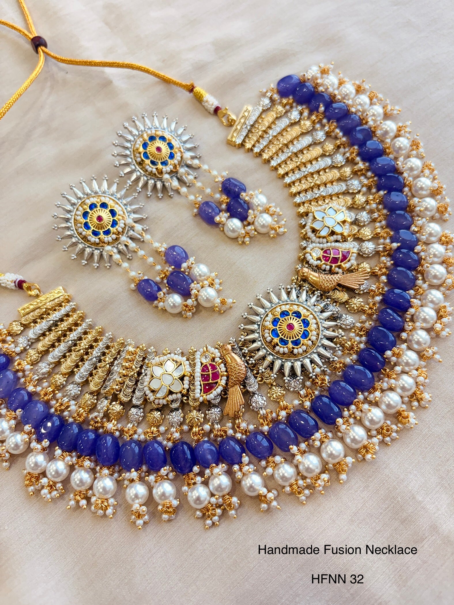 Handcrafted Jadau Fusion Necklace