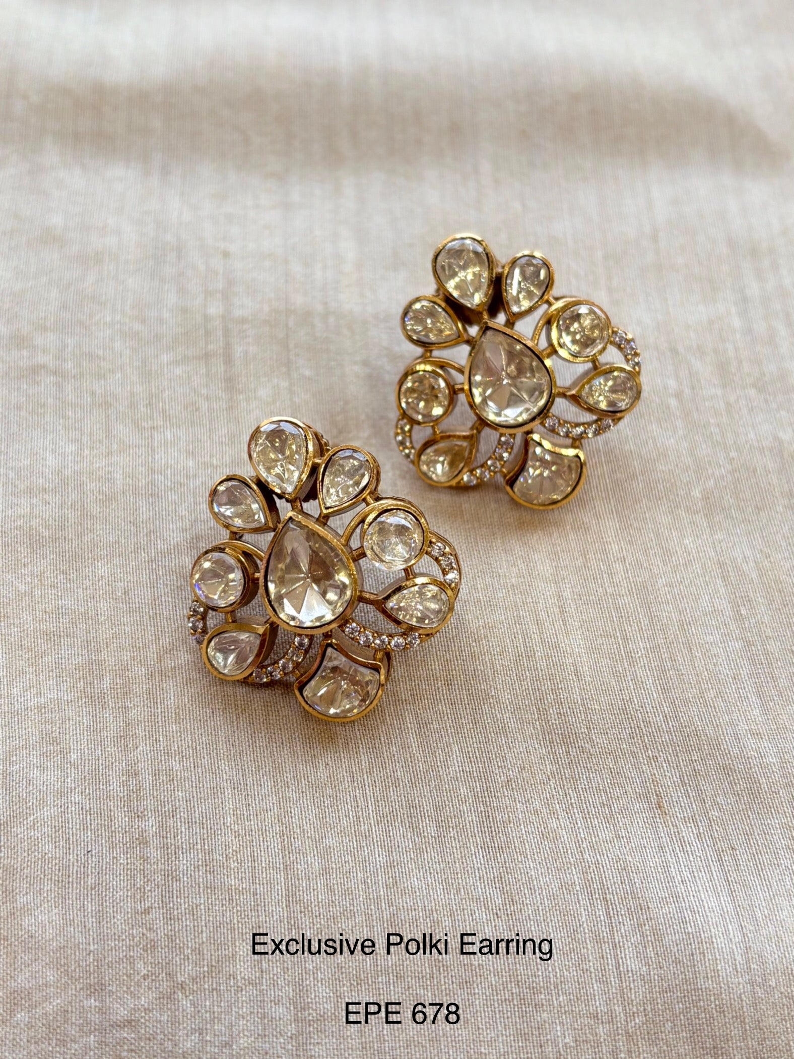 Demi fine Polki Earring