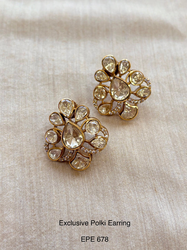 Demi fine Polki Earring