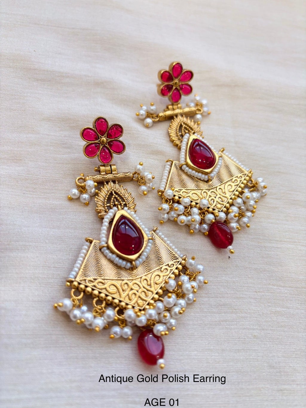 Ethno Gold Earring
