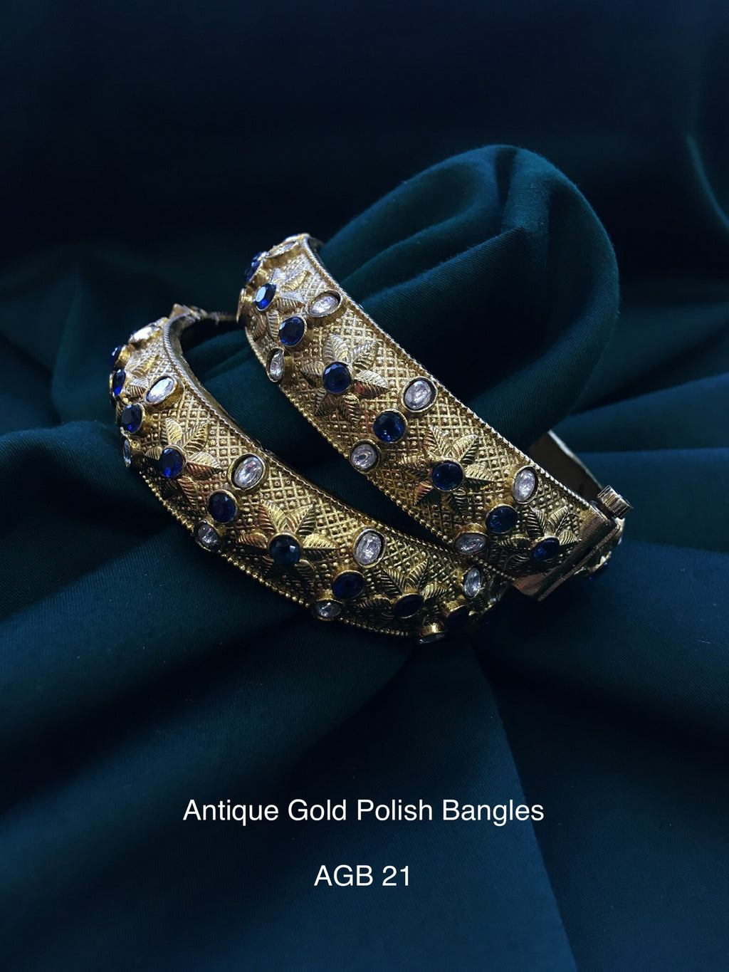 Ethno gold bangles