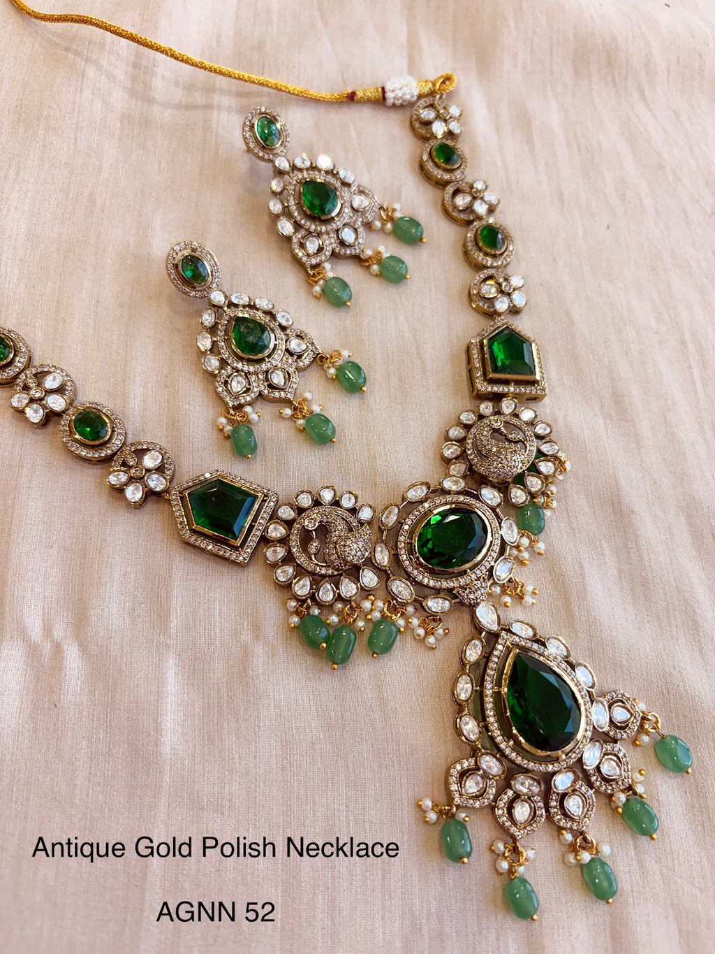 Ethno gold polish necklace