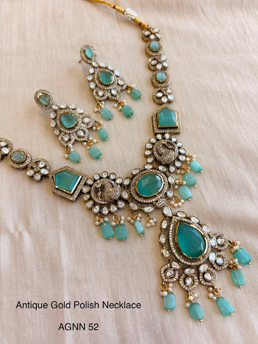 Ethno gold polish necklace