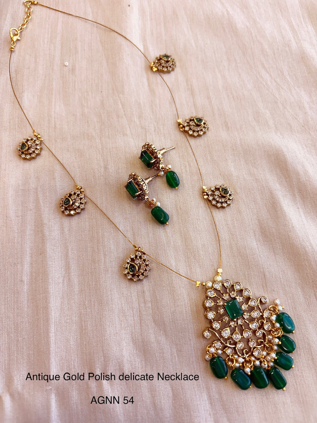 Ethno gold polish necklace