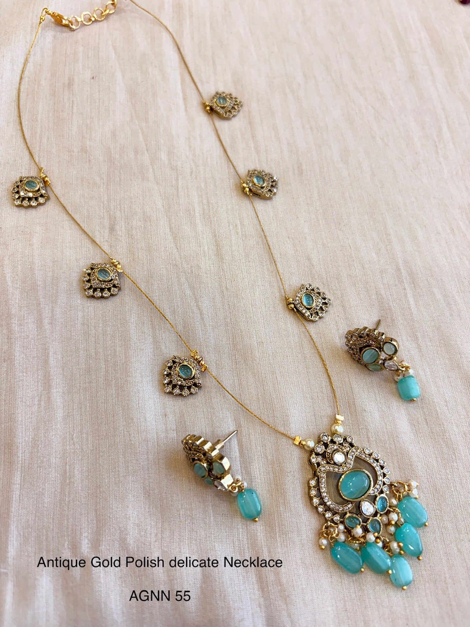Ethno gold polish necklace