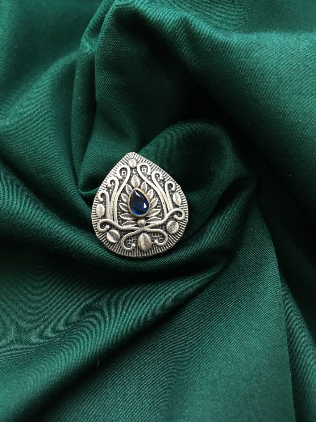 Silver Look Alike Adjustable Ring