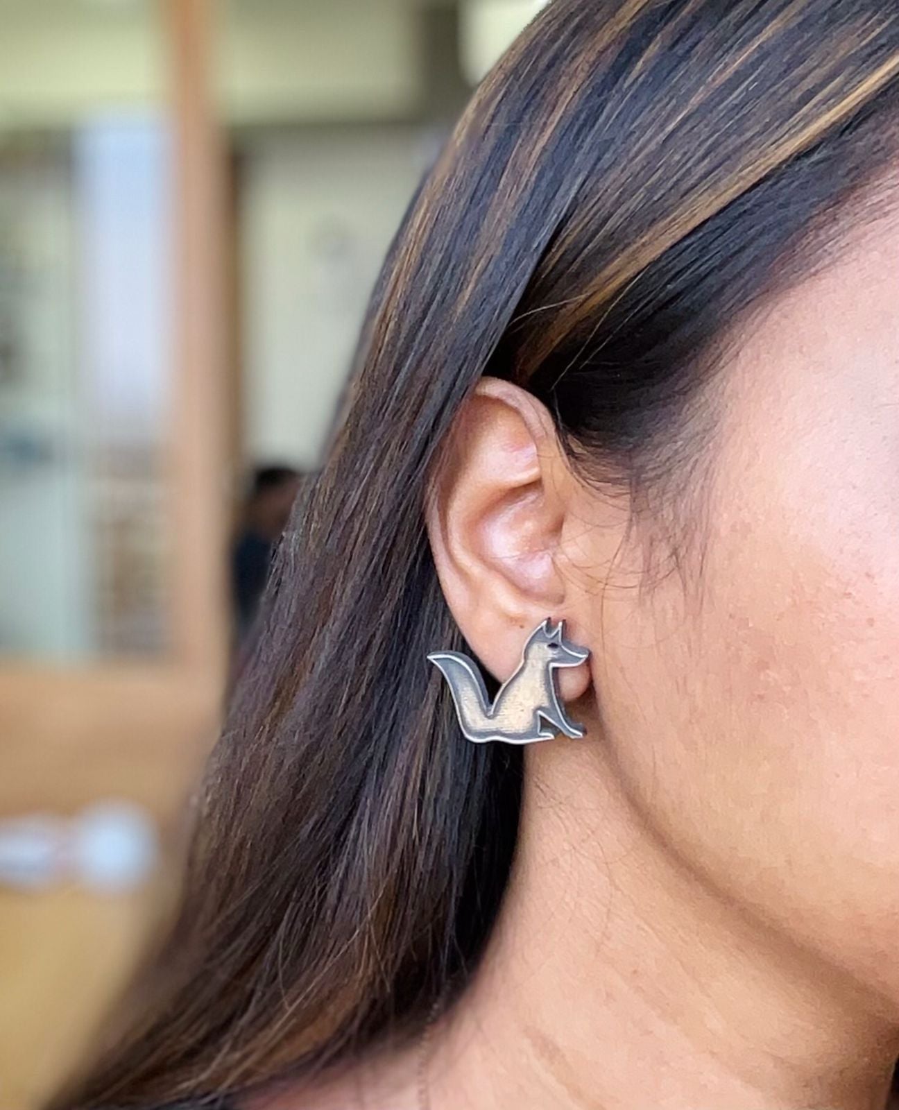 Silver Look Alike Studs