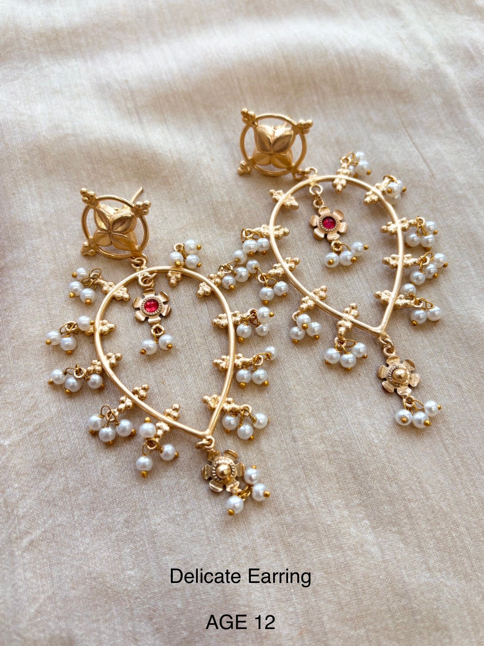 Ethno Gold Earring