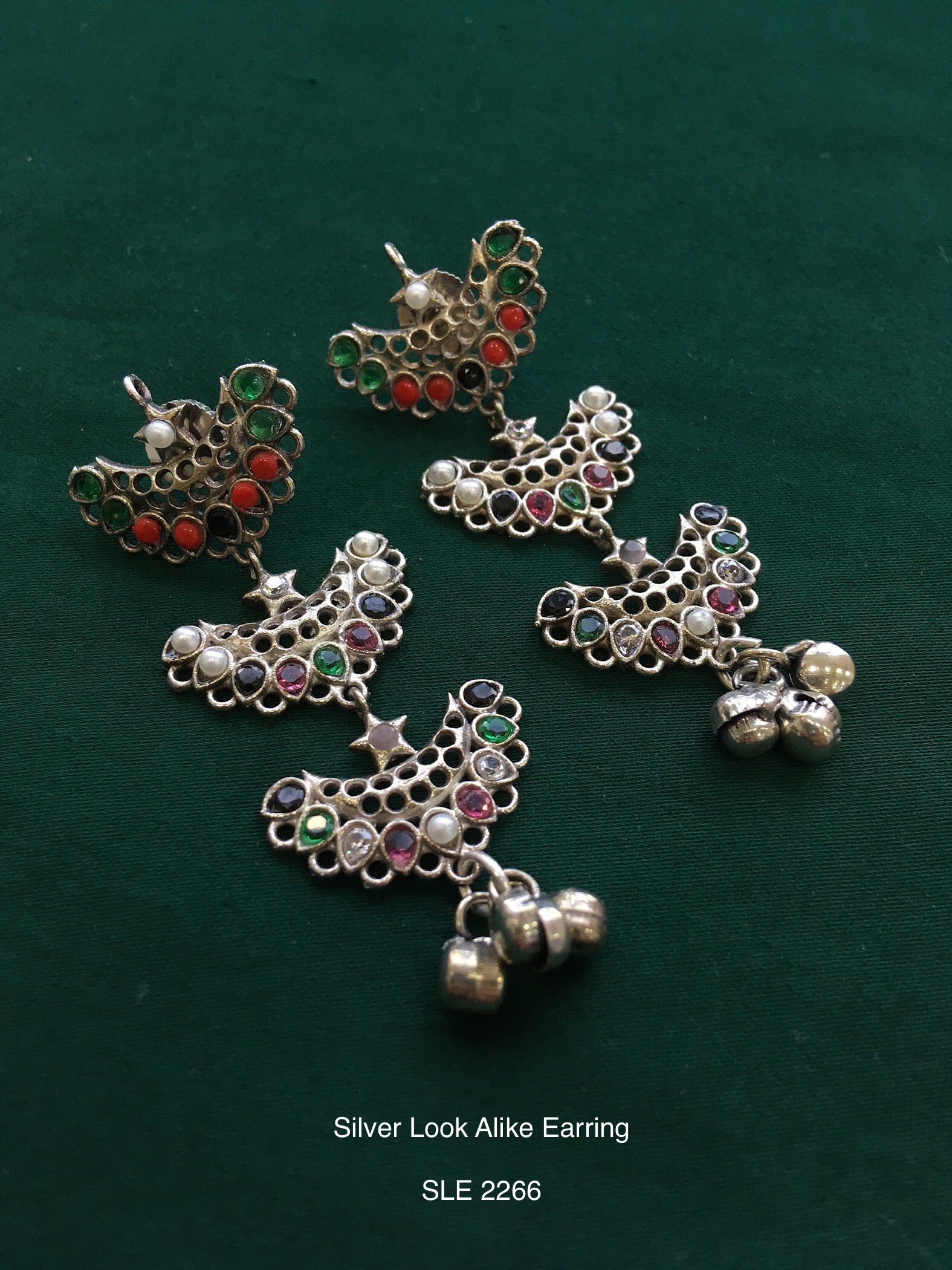 Antique Silver Tone Earring