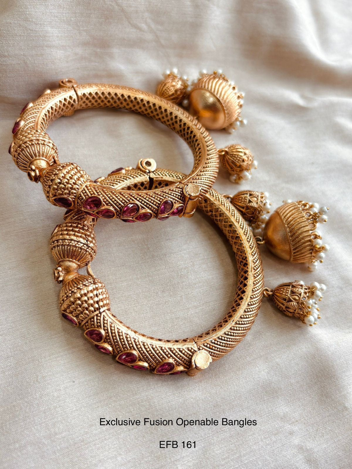 Ethno Stone Openable Bangles