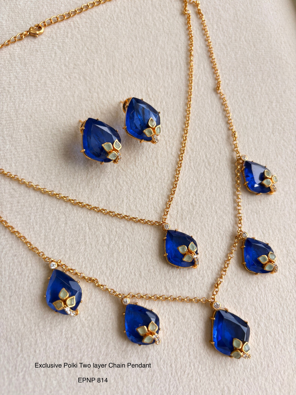 Demi Fine Moisannites Two Layer Necklace