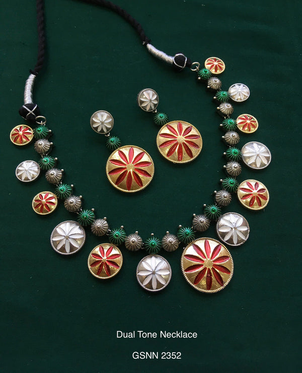 Antique Dual Tone Necklace