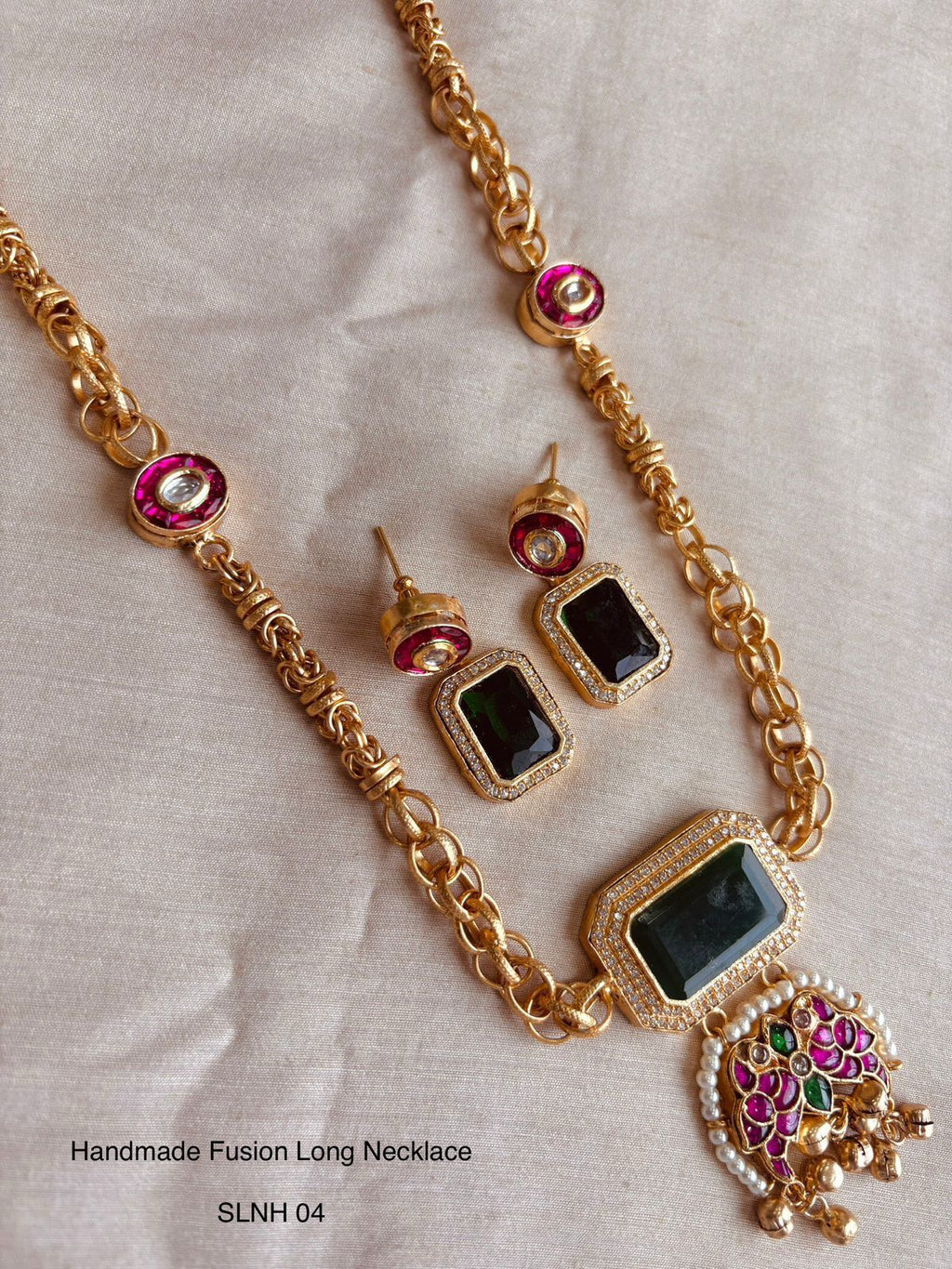 Stone Fusion Long Necklace