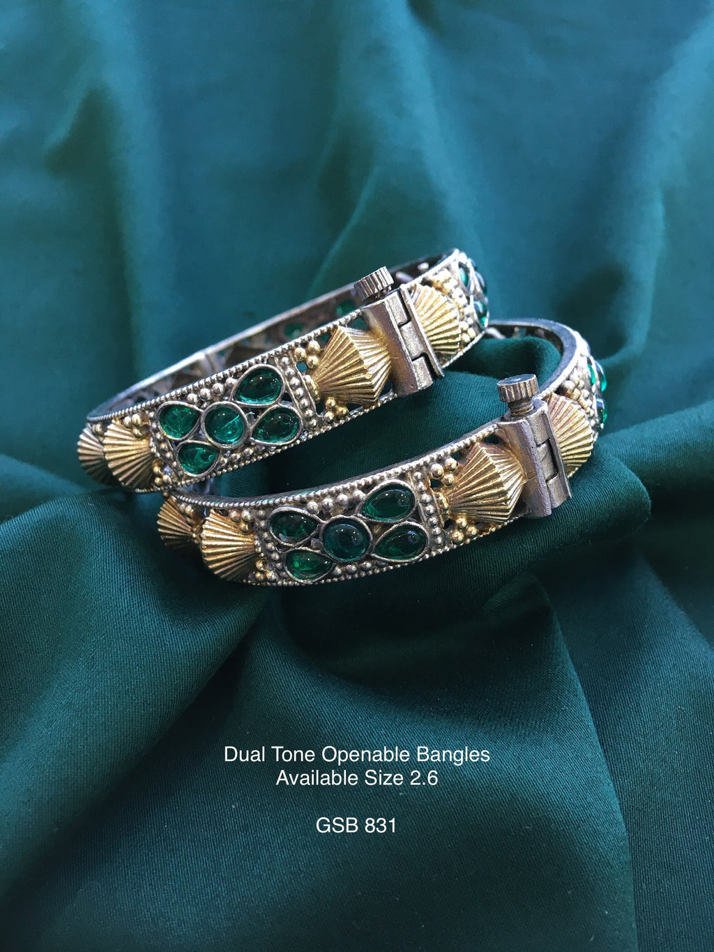 Antique Dual Tone Bangles