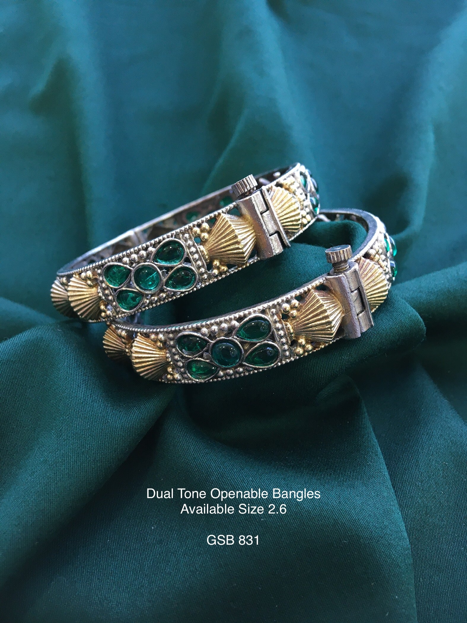 Antique Dual Tone Bangles