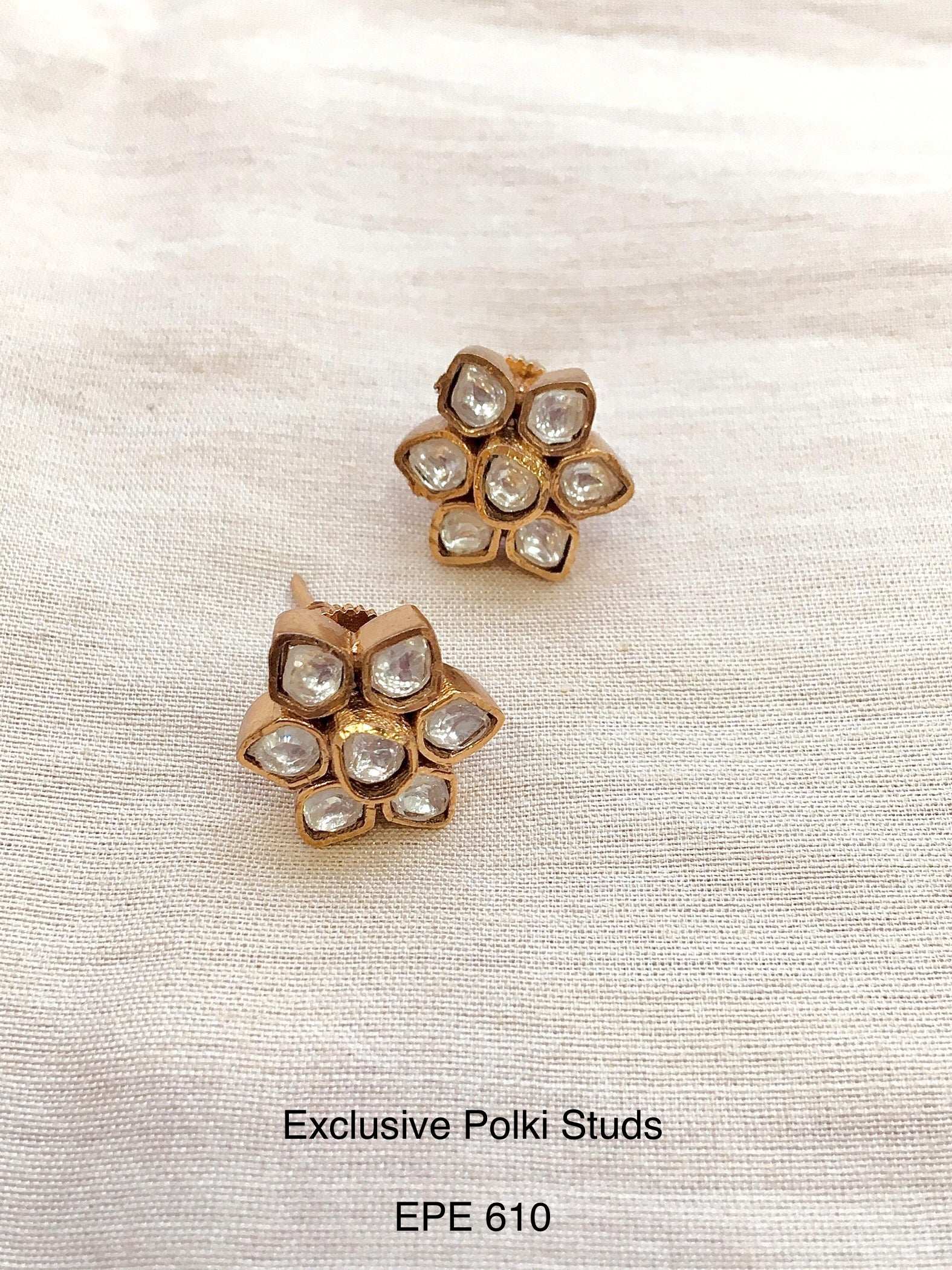 Demi Fine Polki Studs