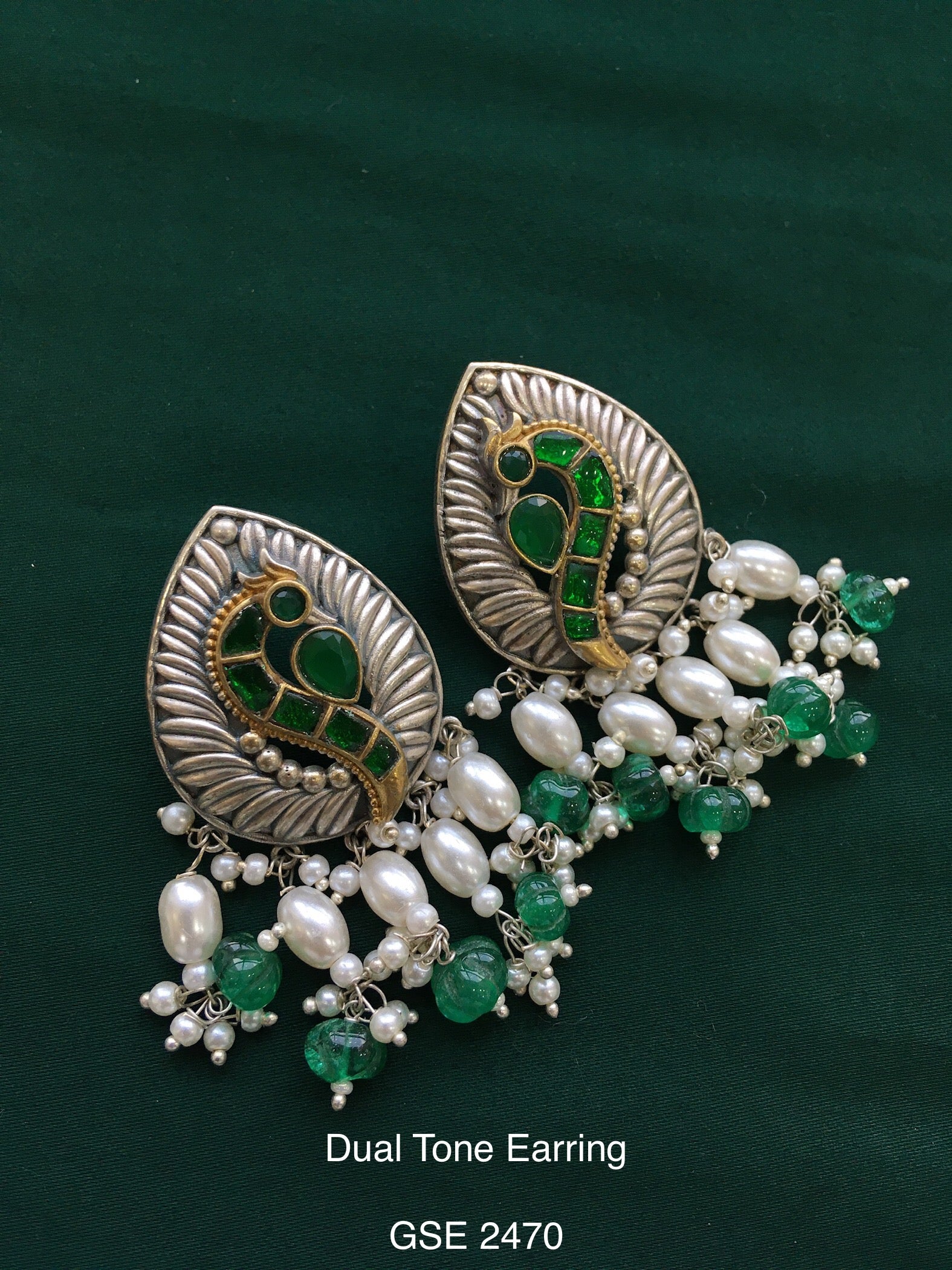 Antique Dual Tone Earring