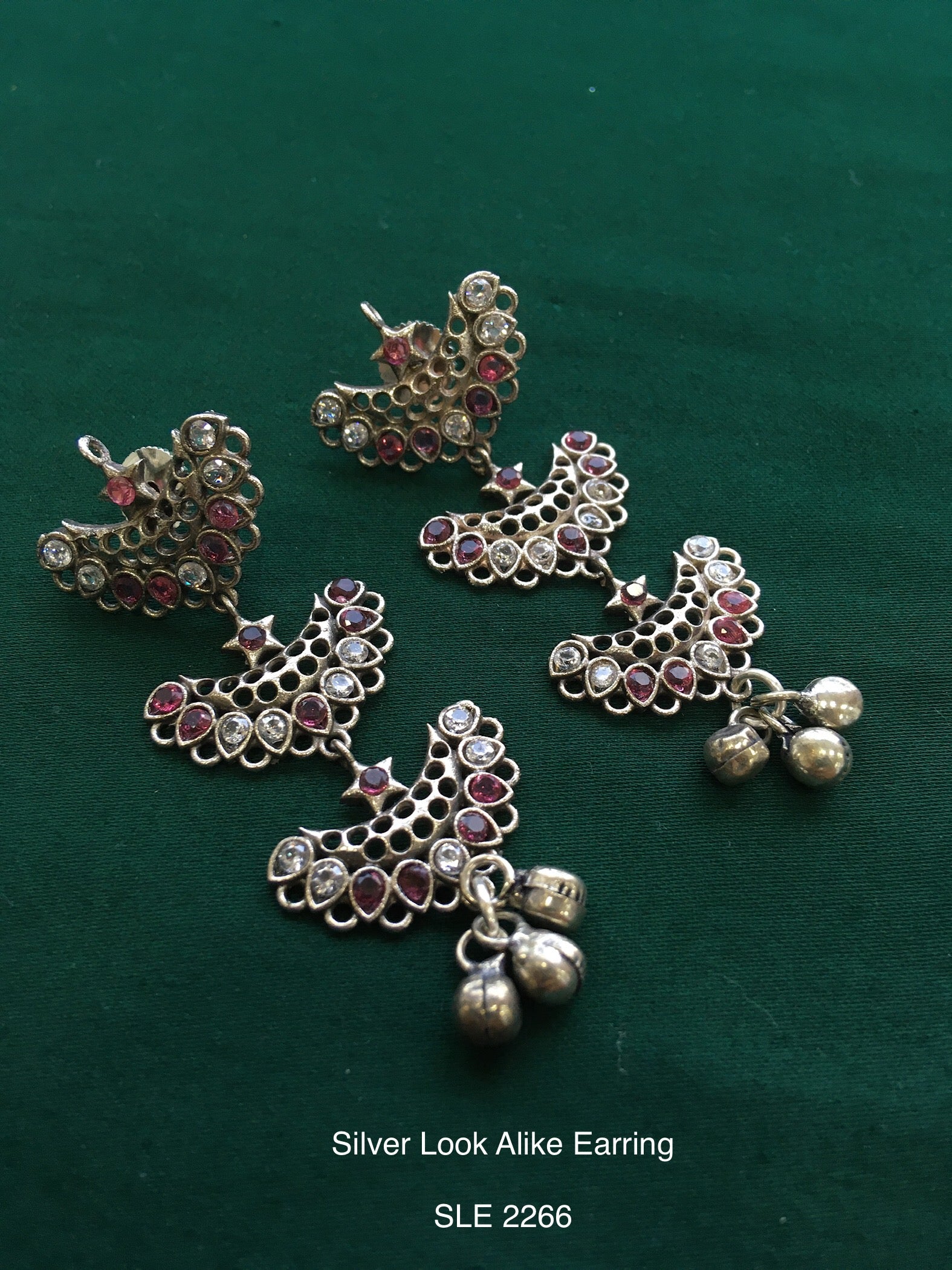 Antique Silver Tone Earring