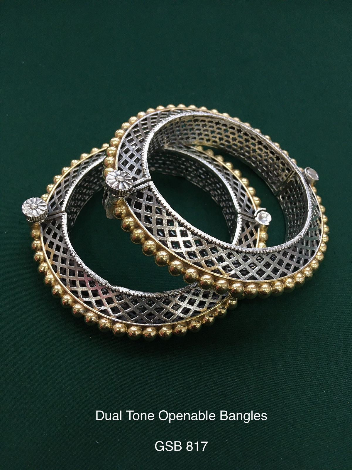Dual Tone Openable Bangles