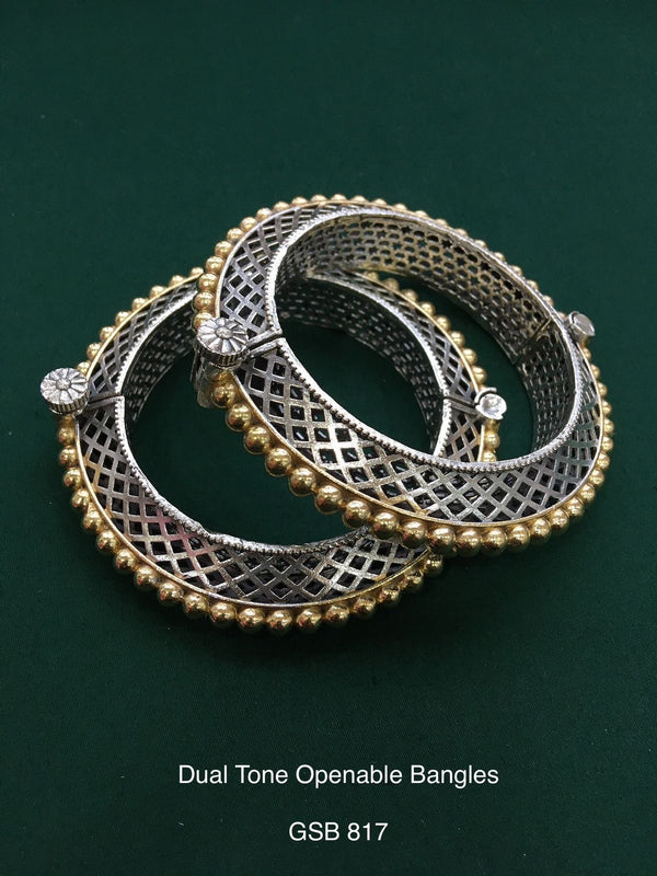 Dual Tone Openable Bangles